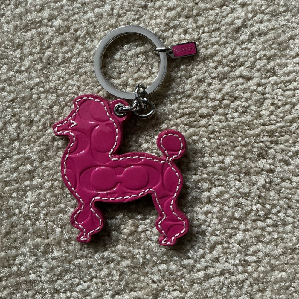 Coach Poodle Keychain/Keyfob New